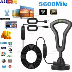 Waterproof Outdoor Indoor 5600 Miles Digital TV Antenna HDTV Amplified 1080P 4K - Picture 1 of 14
