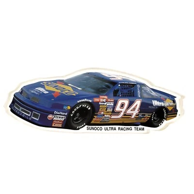 Винтажная наклейка Sterling Marlin #94 Sunoco Ultra Racing 9 дюймов x 3 дюйма на NASCAR - Изображение 1 из 2