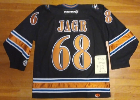 Vintage KOHO Washington Capitals Capitol Building Jaromir Jagr Black Jersey - L Cover