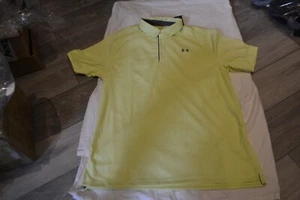 Nueva camiseta polo Under Armour Tech para hombre AMARILLA talla XXLT - Imagen 1 de 1
