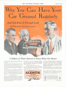 1929 Olio LUBRIFICANTI Auto Riparazione Vintage STAMPA AD Motore Auto Trasmissione - Foto 1 di 1