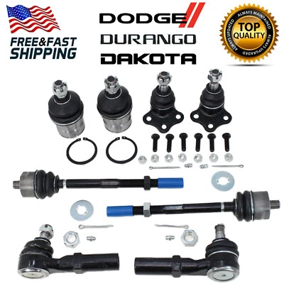 Suspension & Steering Kit Tie Rod end & Ball Join  For Dodge Dakota Durango 4WD - Image 1 of 4