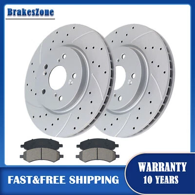 Kit de pastillas de rotores de freno delanteros aptos para frenos Honda Crosstour CR-V AWD 2012-2016 Foto 1 de 4