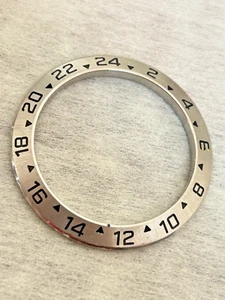 Genuine Rolex Explorer II 16570 16550 Stainless Steel Watch Bezel Insert used - Picture 1 of 13