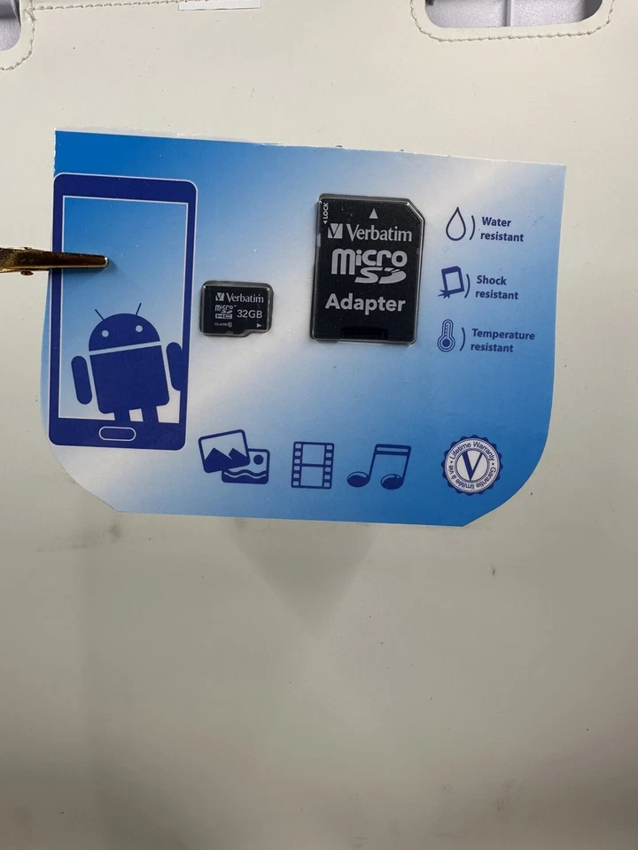 Verbatim 32GB Premium microSDHC Memory Card with Adapter UHS-I V10 U1 Class 10 - Image 1 of 2