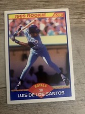 1989 Score #648 LUIS DE LOS SANTOS RC Kansas City Royals Rookie