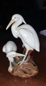 Egret Porcelain Figurine Rare Marked Collectors Item Preowned Very Small - Picture 1 of 6