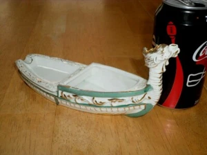VIKING SHIP, [3-D] Made, Porcelain Ashtray, #1950's yrs. - Picture 1 of 12