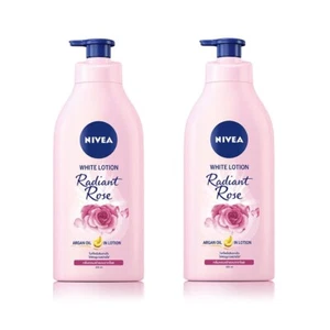 2x525ml Lotion Body Nivea Extra White Radiant Rose Whitening Skin Moist Glow - Picture 1 of 7