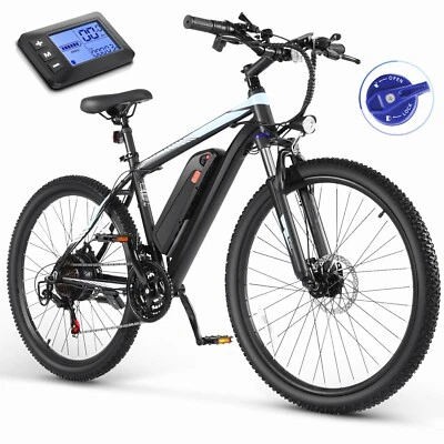 Bicicleta elétrica 500W 48V com LCD 26" mountain bike 21 velocidades ebike até 50 milhas - Imagem 1 de 4