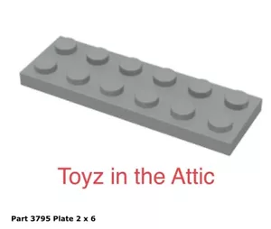 Lego 1x 3795 hellgraue Platte 2 x 6 897 - Bild 1 von 1