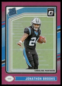 2024 Donruss Optic #258 Jonathon Brooks Pink Carolina Panthers - Picture 1 of 2