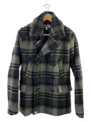A BATHING APE Jacket S Wool GRY Check From Japan - Image 1 of 4