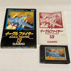 Casio MSX Eagle Fighter 13 Game MSX NTSCJ Japan Import CIB Box Joystick