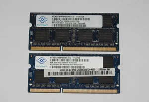 8 GB (2x4 GB) Nanya DDR3 1333 MHz notebook RAM PC3-10600S memoria di lavoro - Foto 1 di 1