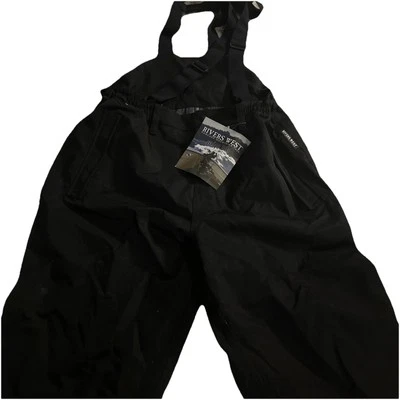 RIVERS WEST Men's 40/40 Waterproof Lightweight Outdoor Hunting Black Bib, Sizes - Image 1 of 4