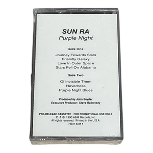 Sun Ra Purple Night Cassette Tape Promo 1990 - Picture 1 of 5