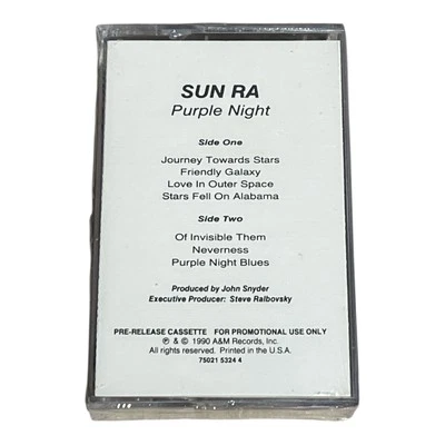 Sun Ra Purple Night Cassette Tape Promo 1990 - Image 1 of 4