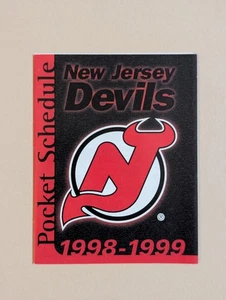 1998-99 New Jersey Devils Hockey Pocket Schedule NHL  🏒🥅 - Picture 1 of 2