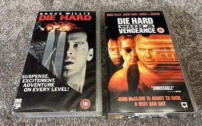 Die Hard 1989 & Die Hard with a Vengeance 1995 VHS Tapes - Image 1 of 2