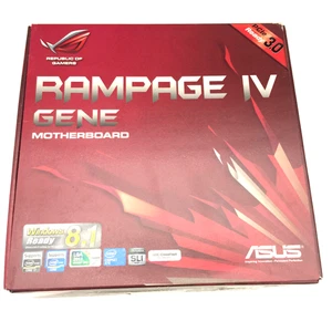 ASUS ROG Rampage IV Gene LGA 2011 X79 SATA 6Gb/s USB 3.0 mATX Intel Mainboard - Bild 1 von 12