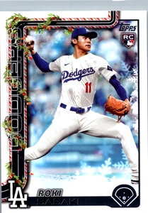 Roki Sasaki #H23 Base Rookie RC 2025 Topps Holiday  - Bild 1 von 2