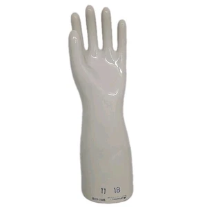 Vintage General Porcelain 19" Large Rubber Glove Industrial Mold Left Hand - Picture 1 of 6