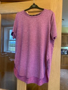 Skechers x QVC Go Walk Loose Fit Purple T-shirt Women's Activewear Large (16-18) - Picture 1 of 7
