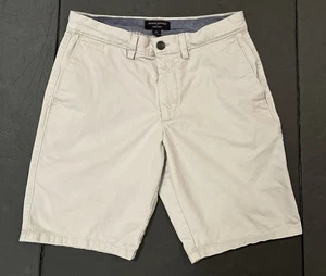 Banana Republic Aiden Flat Front Chino Shorts Mens 29 Tan Beige Preppy Academia - Picture 1 of 9