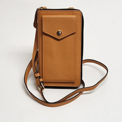 nuevo LODIS Bandolera Teléfono Celular Cartera Monedero Muñequera en Cuero Guijarro Caramelo Foto 1 de 4