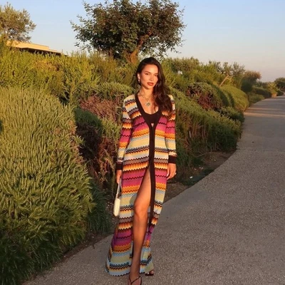 Missoni Zigzag Cover Up Cardigan Maxi Vestido IT 42/6 Foto 1 de 4