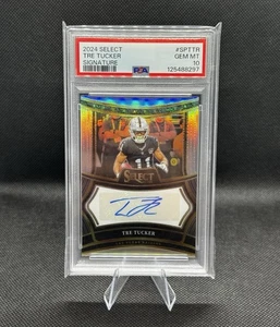 2024 Select Signatures Prizm #44 Tre Tucker 038/399 RAIDERS PSA 10 POP 1! - Picture 1 of 2