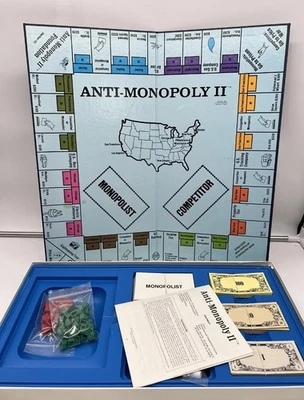 ANTI MONOPOLY II BOARD GAME COMPLETE! 1977 VINTAGE - Image 1 of 4
