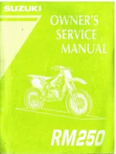 SUZUKI RM250 MOTORCYCLE ORIGINAL 1995 FACTORY SERVICE MANUAL - Picture 1 of 1