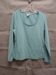 Athleta Shirt Damen Large Stratus Activewear Damentop Stretch Aqua U-Ausschnitt - Bild 1 von 7