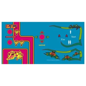 Ms Pac-Man Galaga Reunion Arcade Control Panel Overlay CPO Textured Laminate - Picture 1 of 1