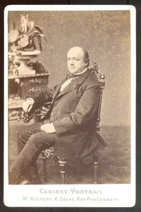 Germany CARTE CABINET W.Höffert à Dresden, Vintage albumen print c.1874 - Picture 1 of 2