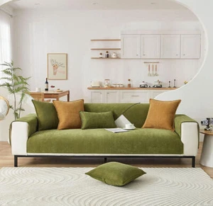 Funny Fuzzy Couch Cover, Non Slip Herringbone Chenille Fabric Sofa Cover - Picture 1 of 15