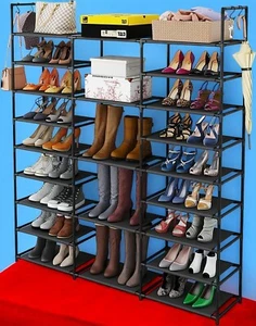 ✅GROßES SCHUHREGAL MIT 23 ABLAGEN AUS METALL – FÜR FLUR UND SCHLAFZIMMER - Bild 1 von 6