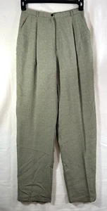 Liz Claiborne Collection Women's Size 8 Lined Pant Suit Slacks Black Gold ZigZag - Picture 1 of 5