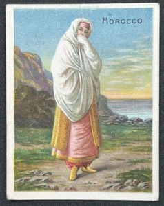 Helmar Cigarette Trade Card Tobacianna  Country Costumes & Scenery Morocco Card - Picture 1 of 2