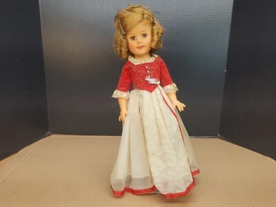 Muñeca Ideal Shirley Temple con Pin 15" Vinilo Original Cenicienta Vestido Corona Años 50 Foto 1 de 4