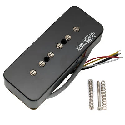 Wilkinson Black P90 Soapbar Ceramic Single Coil Neck Pickup 10K For SG LP Guitar - Image 1 of 4