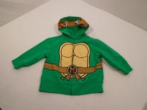 Teenage Mutant Ninja Turtles Size 18 Months  Hooded Zip-Up Sweatshirt Viacom - Picture 1 of 4
