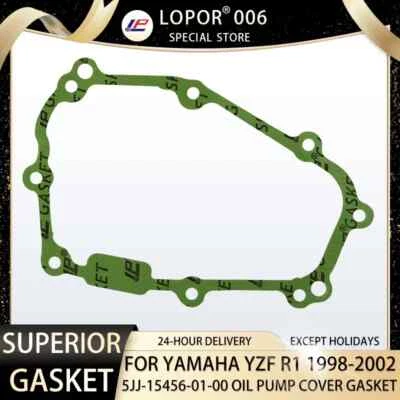  Engine OIL PUMP COVER Gasket For YAMAHA YZF R1 1998-2002 5JJ-15456-01-00 - Image 1 of 4