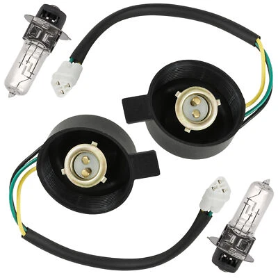 2X LH RH Faro Enchufe y Bombilla para Yamaha Raptor 250 YFM250R 2008-2013 Foto 1 de 4