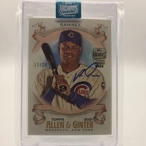 2024 topps archives signature retired Aramis Ramirez Allen & Ginter #12/29! - Picture 1 of 2