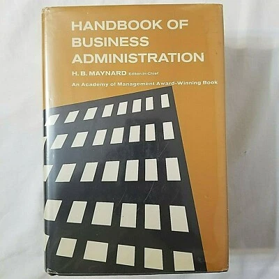 Handbook Of Business Administration By H.B. Maynard Vintage 1970 2nd Printing - image 1 of 4