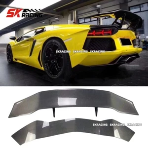 Real Carbon Fiber Rear Trunk Spoiler Wing Fits Lamborghini Aventador LP700 LP720 - Picture 1 of 14