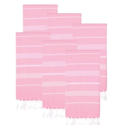 Turkish Beach Towel Set of 6 (38" x 71") | 100% Cotton Extra Large Turkish Towel - Image 1 of 4